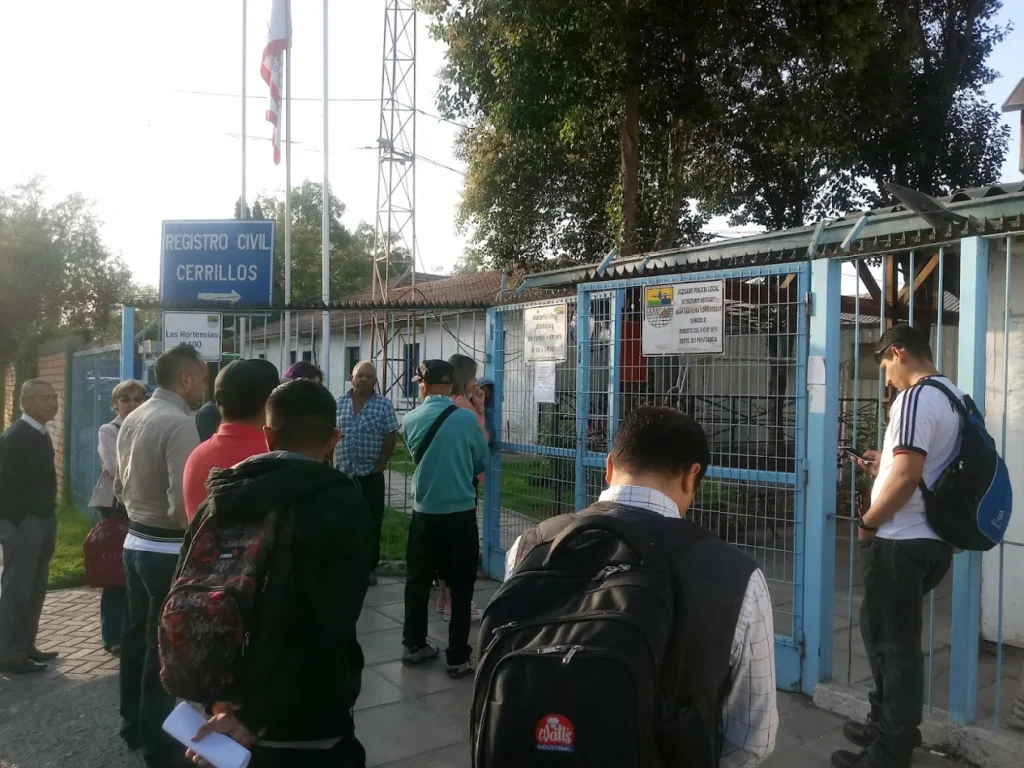 Fachada de la Oficina del Registro Civil en Cerrillos