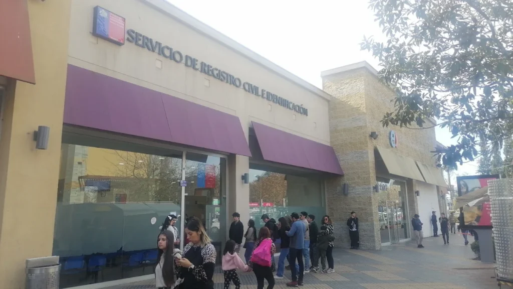 Fachada de la Oficina del Registro Civil en San Bernardo
