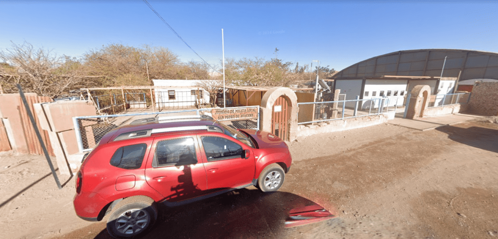 Fachada de la Oficina del Registro Civil en San Pedro de Atacama