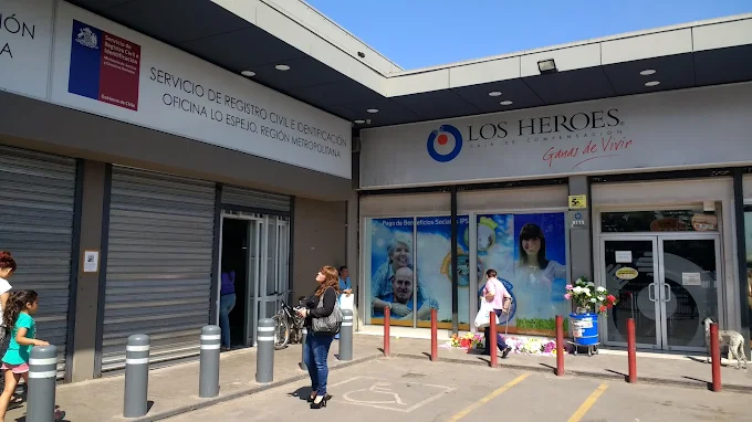 Fachada de la Oficina del Registro Civil en Lo Espejo