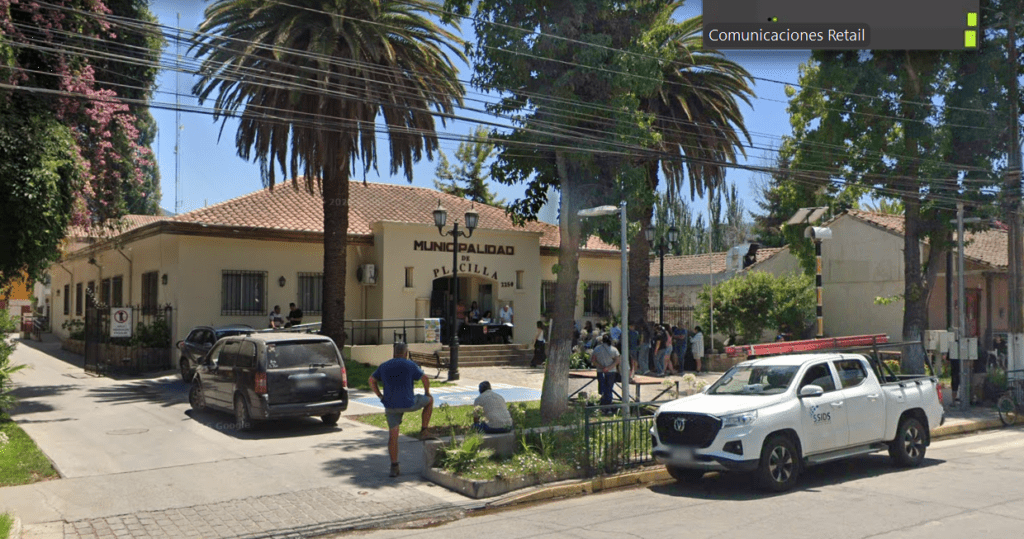 Fachada de la Oficina del Registro Civil en Placilla